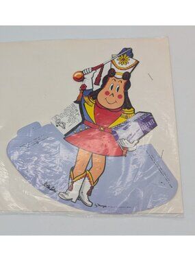 1956 LITTLE LULU MAJORETTE Tabletop party decoration premium Kleenex Tissues